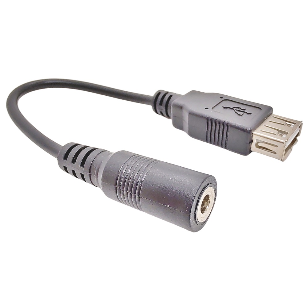 CONECTOR ADAPTADOR USB FEMEA 1.35*3.5MM DC