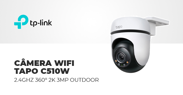 TP-LINK WIFI CAMERA TAPO C510W 2.4GHZ 360° 2K 3MP OUTDOOR