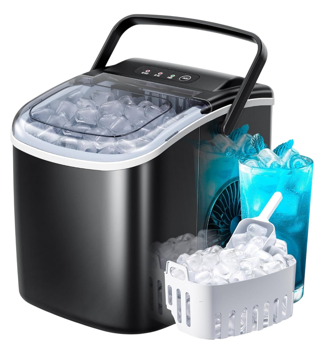 MÁQUINA DE GELO PORTÁTIL CRZOE C/ALÇA 12KG 87W 110V